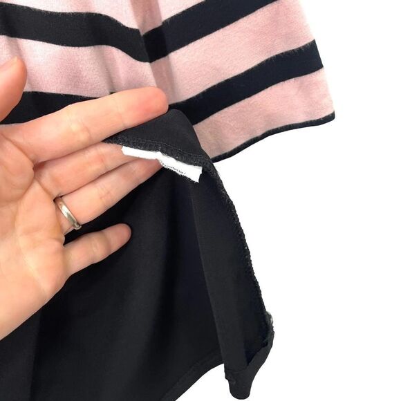 Joseph Ribkoff striped layered tunic top Sz 8 pink black - Picture 10 of 11
